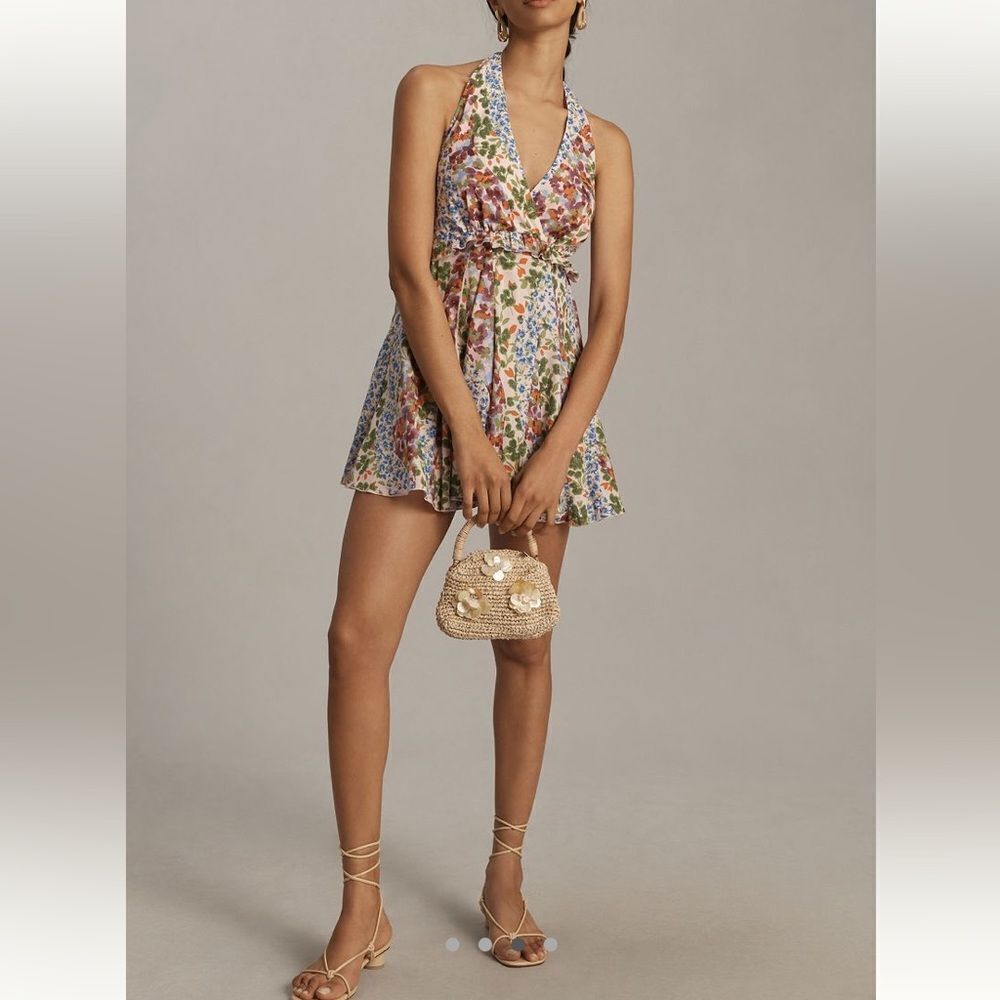Anthropologie Floral Mini Dress - Multicolor - Picture 2 of 3